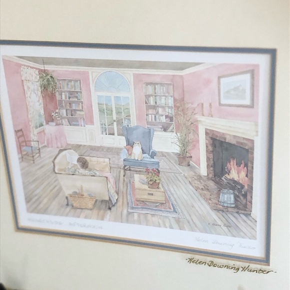 Canadian Artist Helen Downing Hunter Signed and Titled Framed Art - Picture 4 of 15